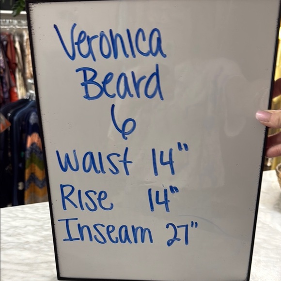 Veronica Beard Clerrence Plaid Tweed High Waist Cropped Paperbag Trouser size 6 - Picture 2 of 13